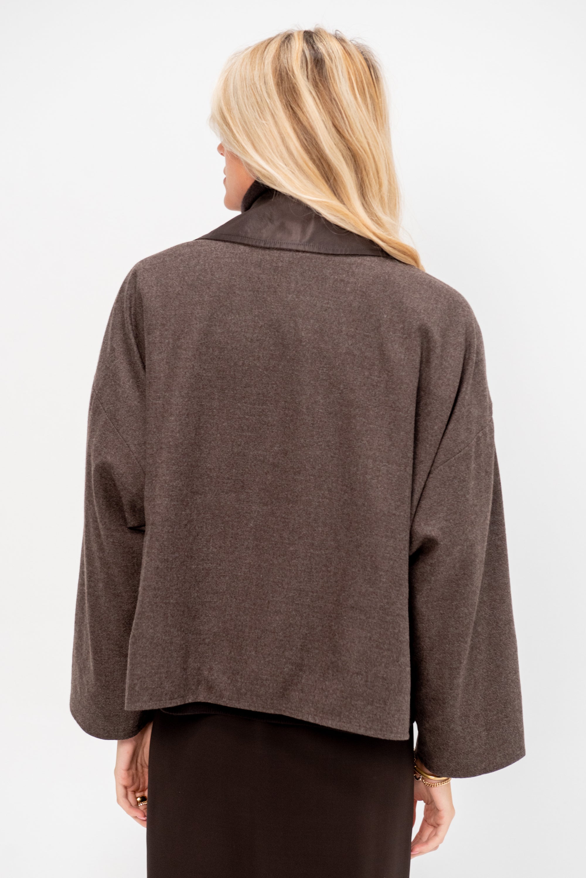 Oversized Jacket, Dark Taupe