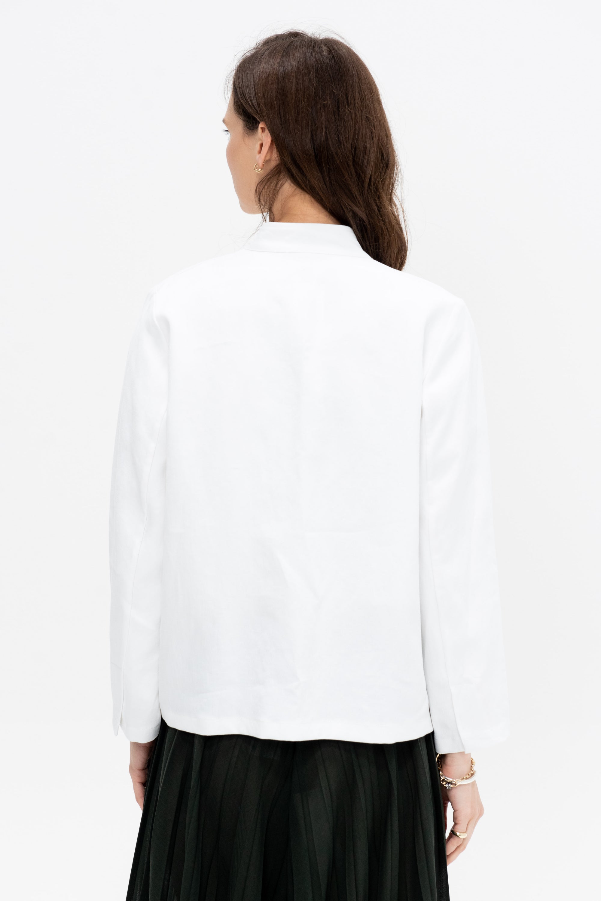 Short Mens Jacket, White