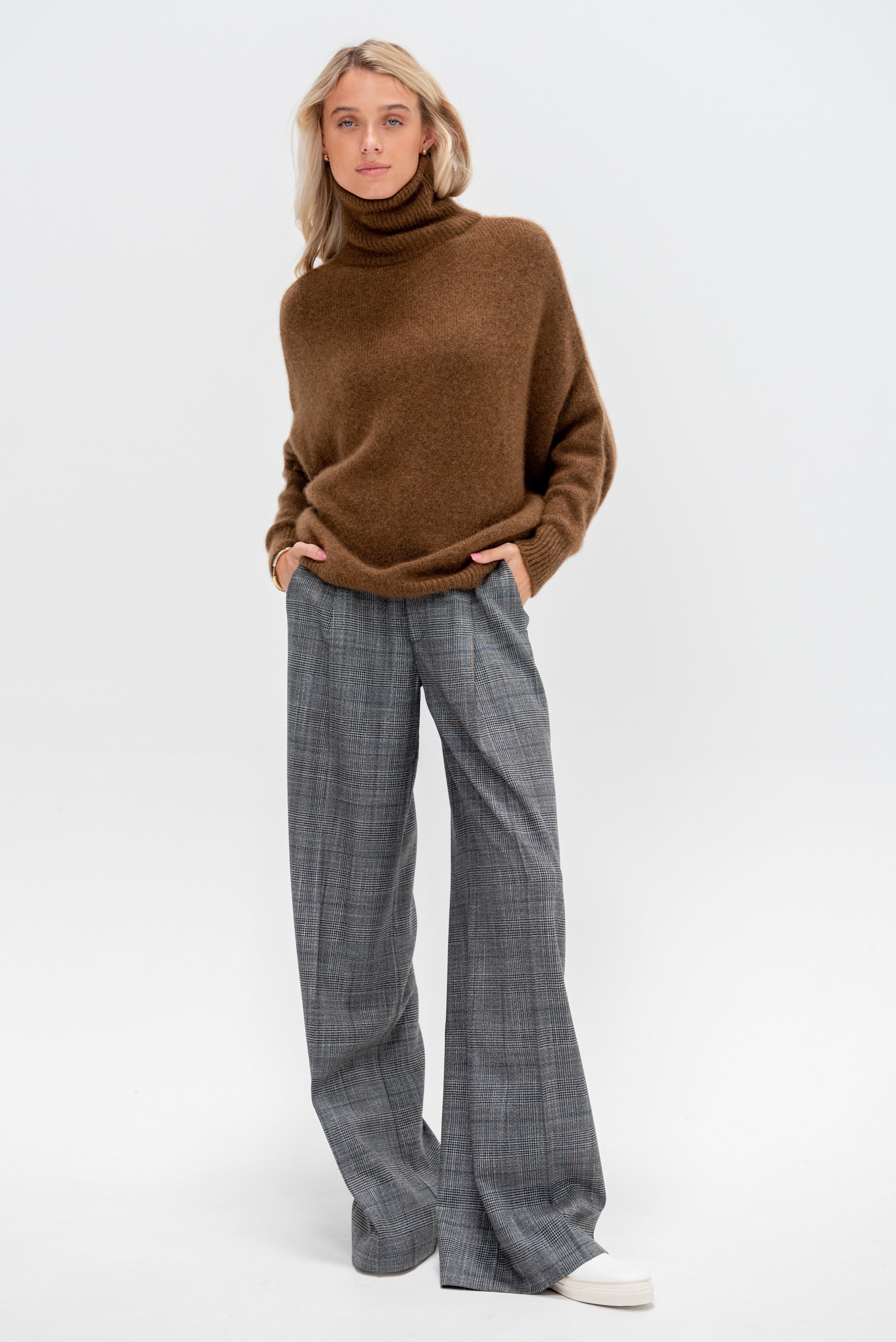Turtleneck Kimono Sleeve Sweater, Palisndr