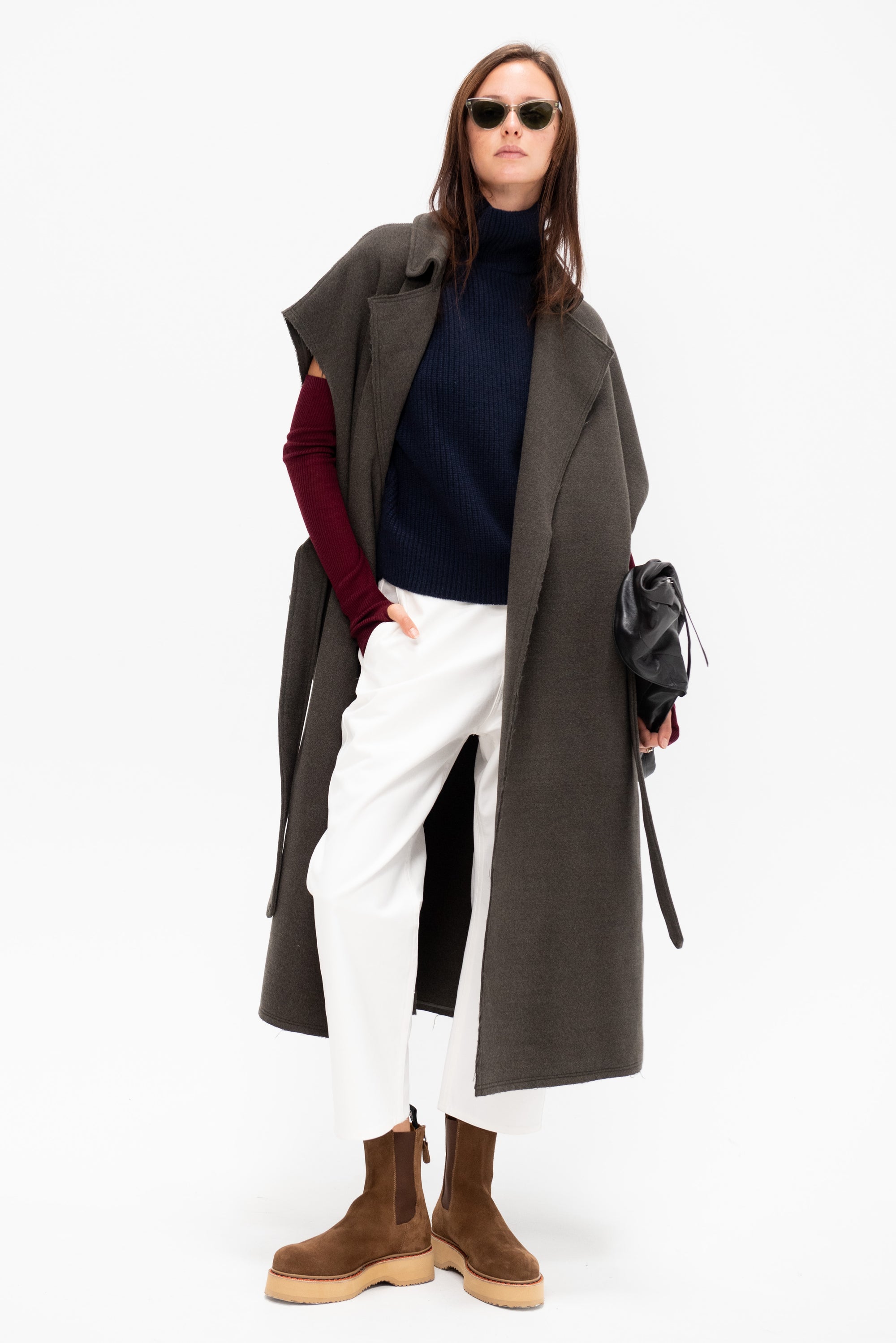 Sleeveless Trench Coat, Military