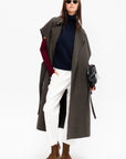 Sleeveless Trench Coat, Military