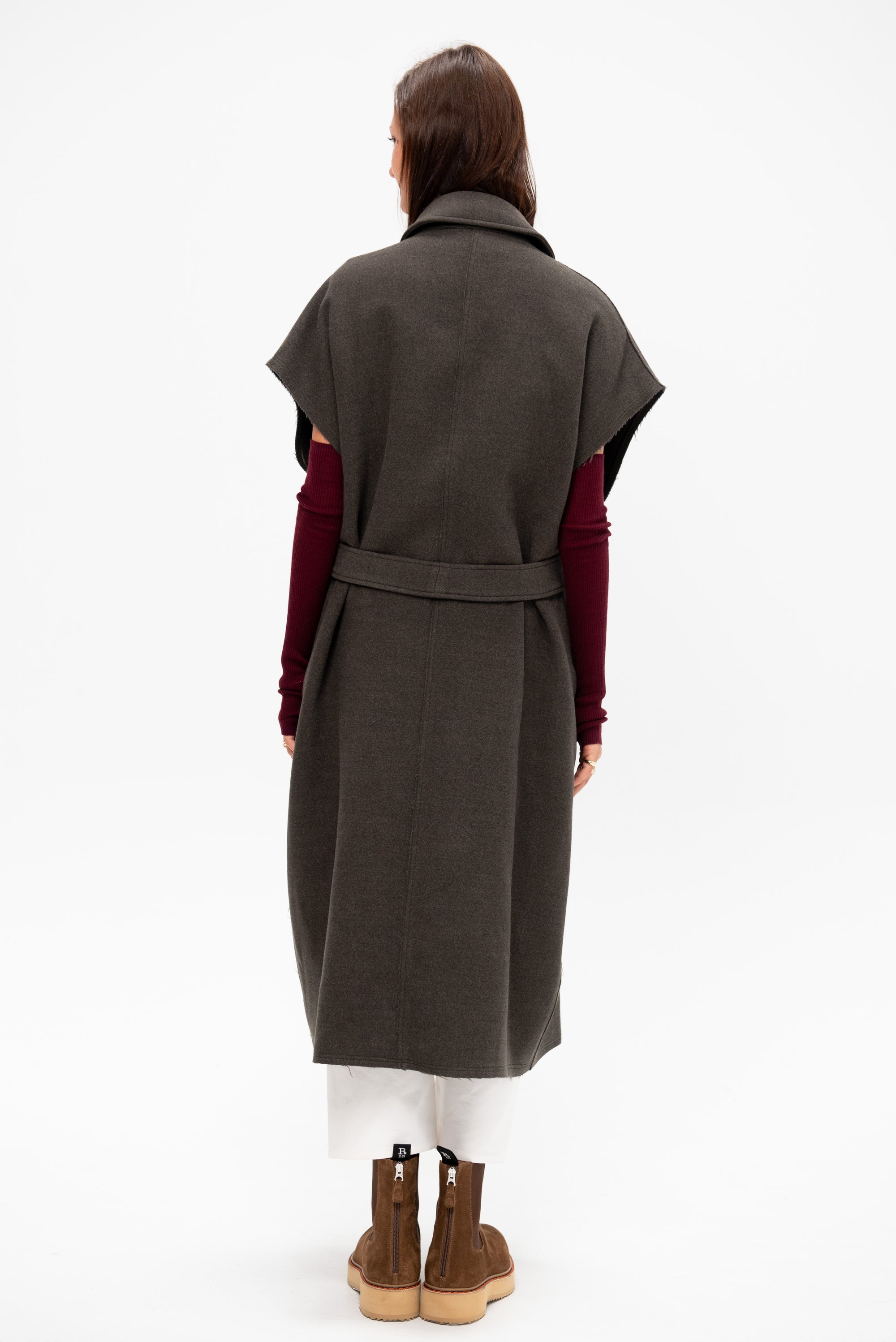 Sleeveless Trench Coat, Military