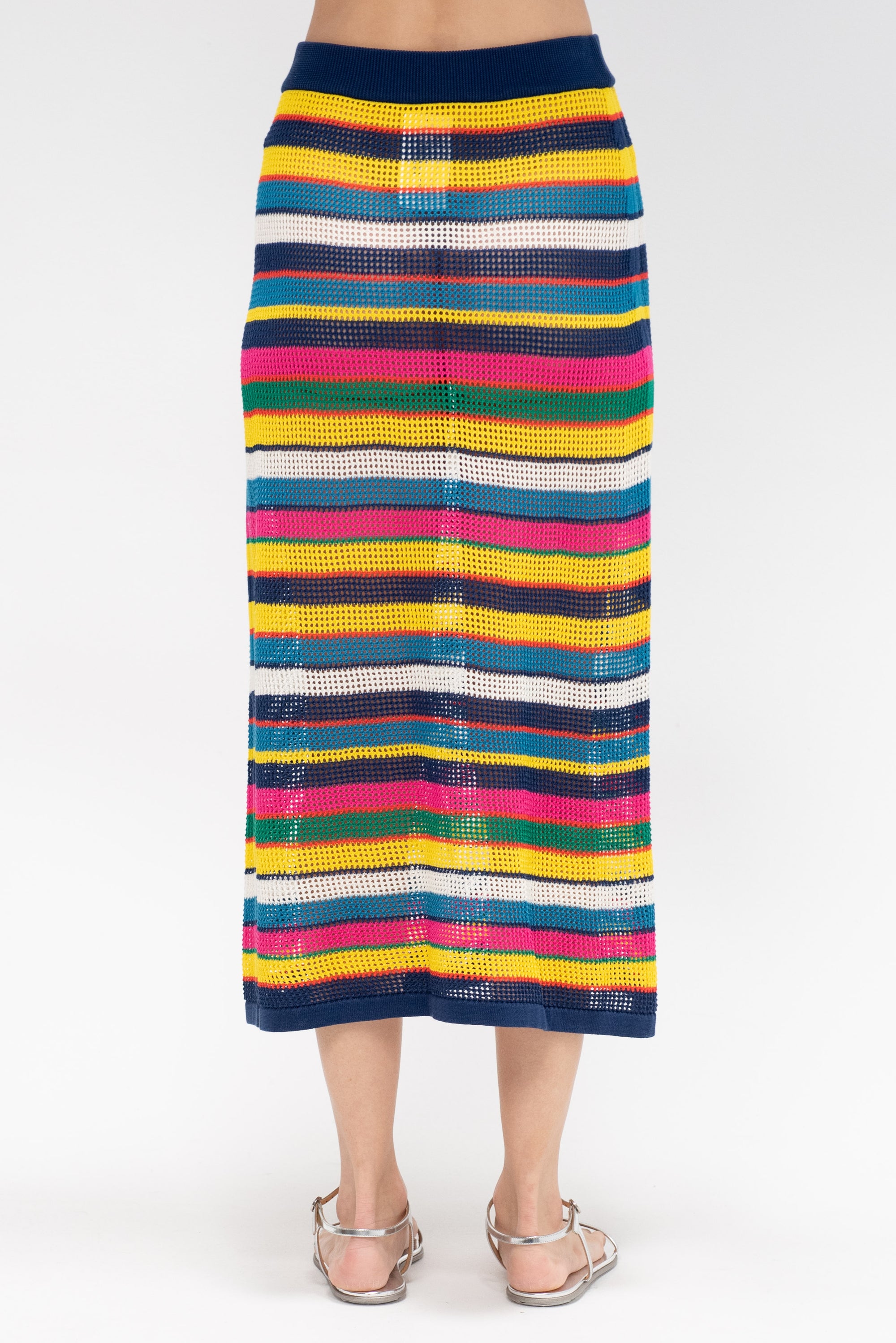 Wilms Mesh Stitch Stripe Skirt, Multi