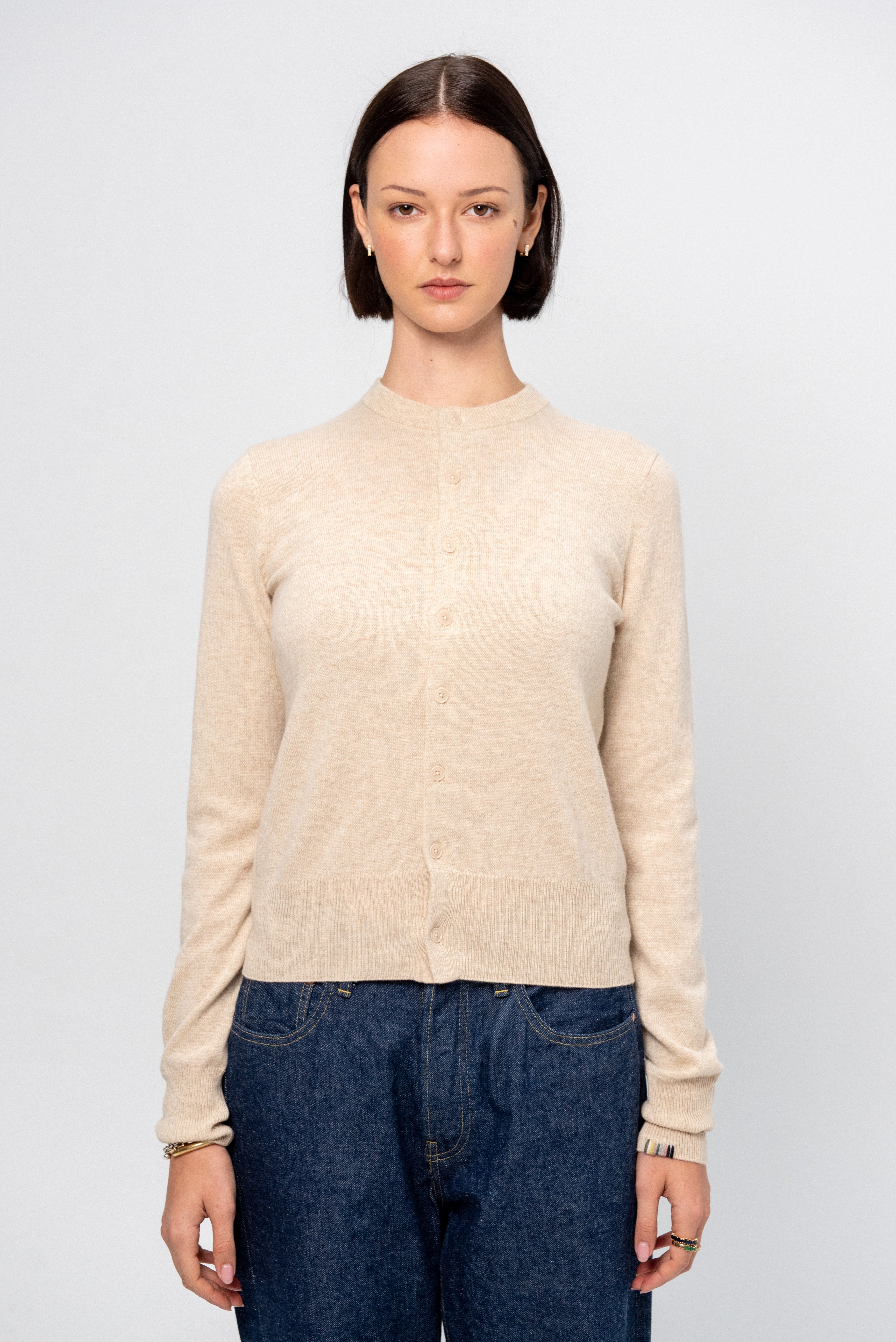 extreme cashmere ベージュビスチェ extreme cashmere(エクストリーム カシミア) | スペンサー ニット