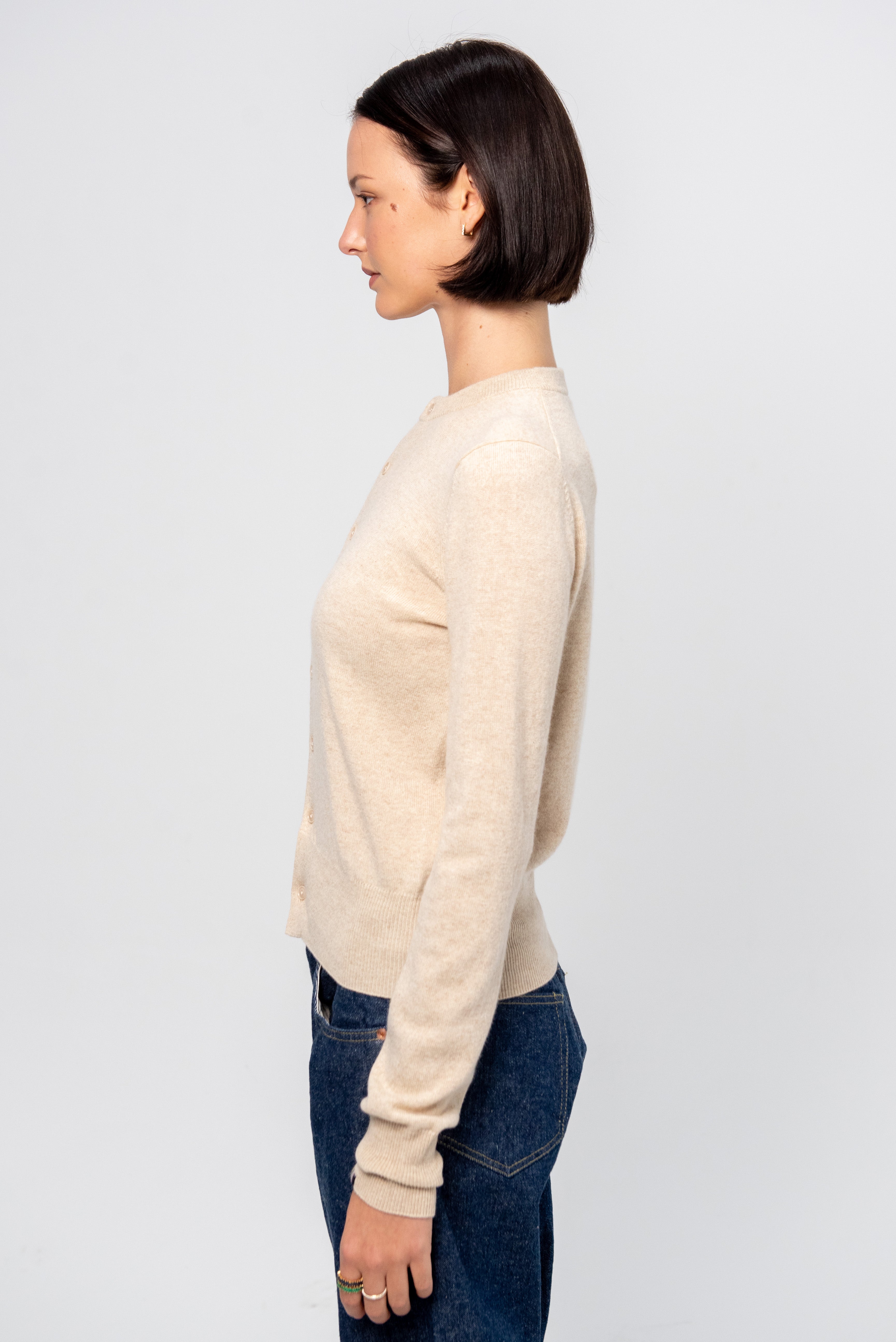 Extreme Cashmere N°300 Little 2, Latte – Kick Pleat
