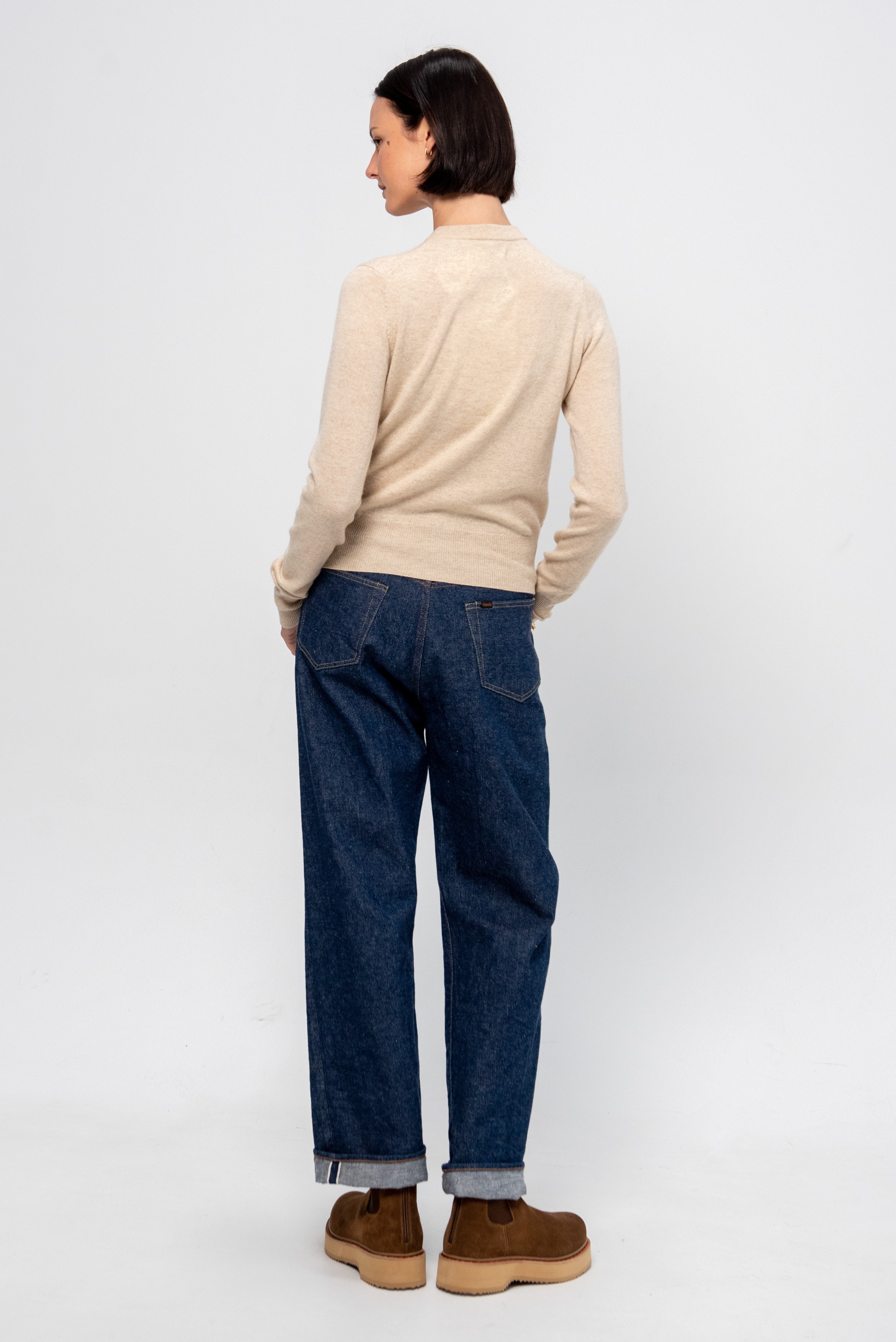 Extreme Cashmere N°300 Little 2, Latte – Kick Pleat