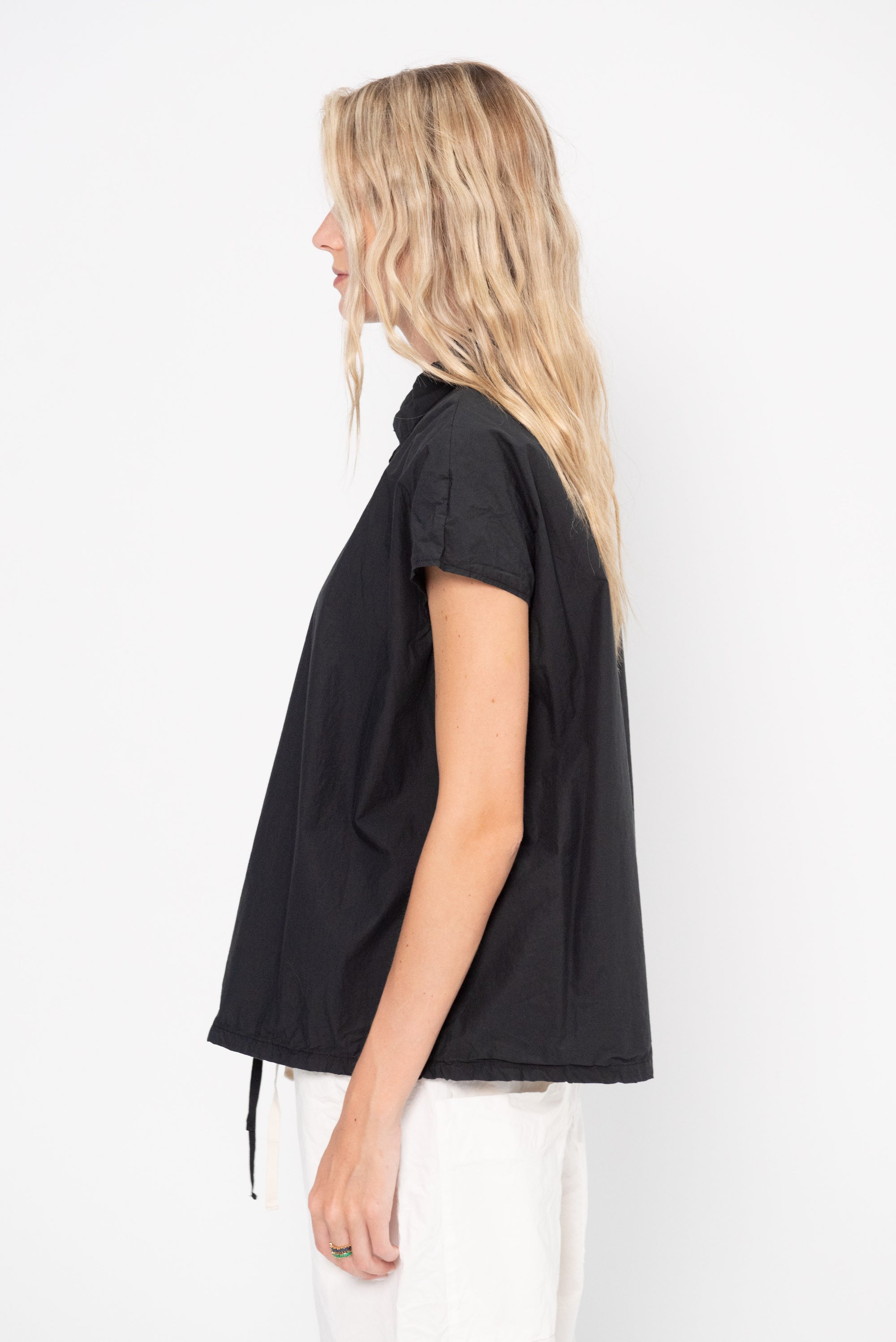 Short Sleeveless Shirt Tc, Black