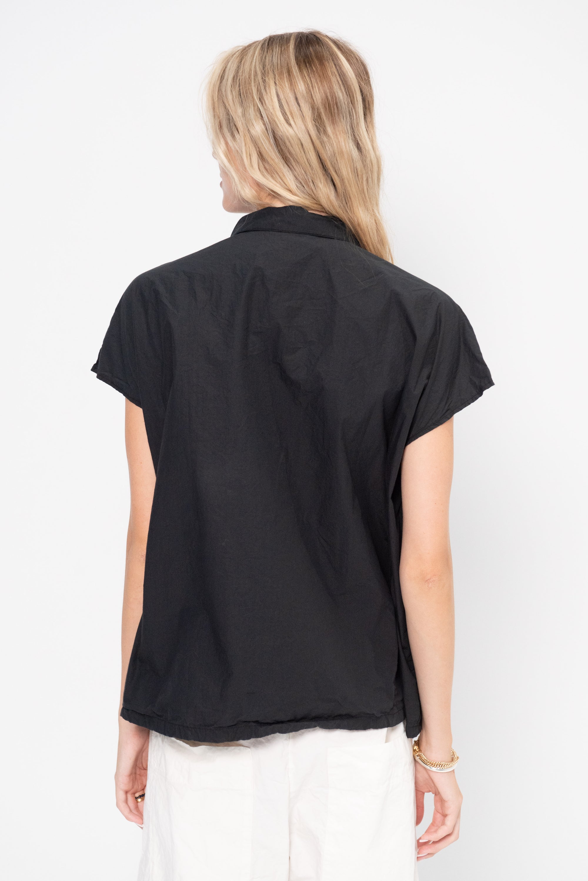 Short Sleeveless Shirt Tc, Black