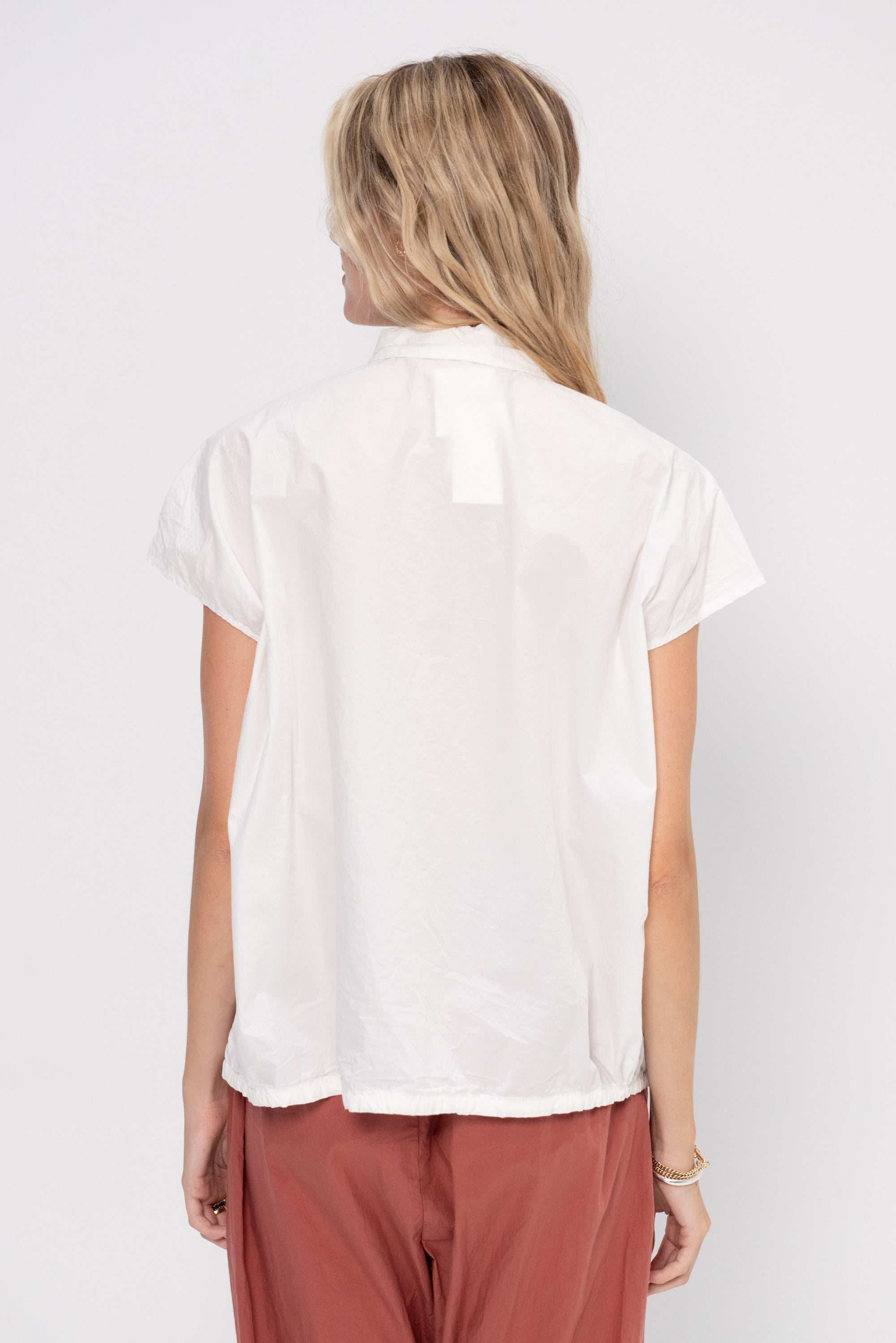 Short Sleeveless Shirt Tc, Milk