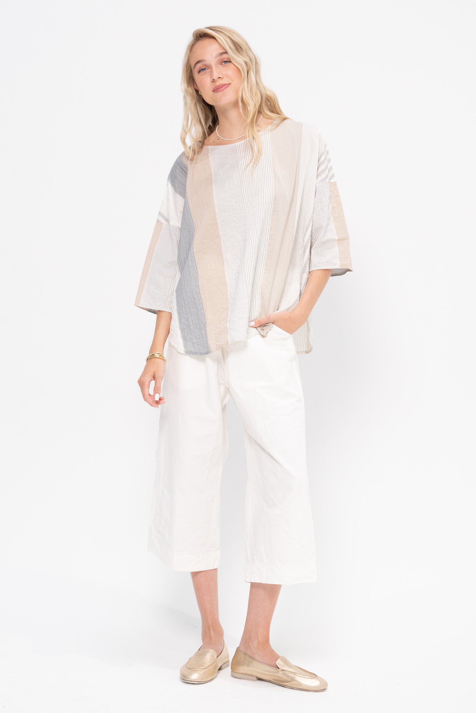 Wide &amp; Short Trousers Cc, Milk