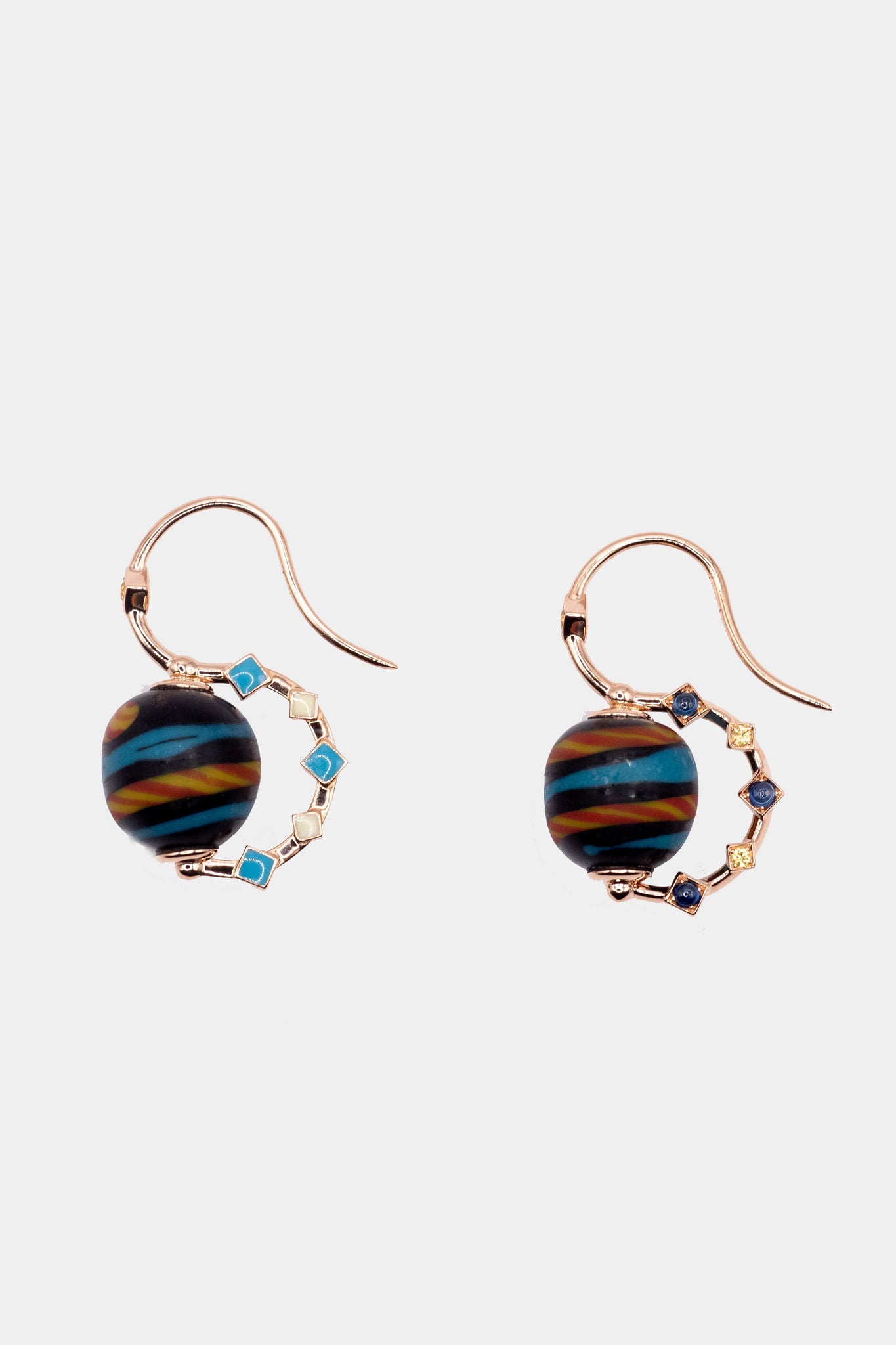 FRANCESCA VILLA - Beads Earring, Rose Gold