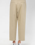 Cropped Trousers, Light Beige