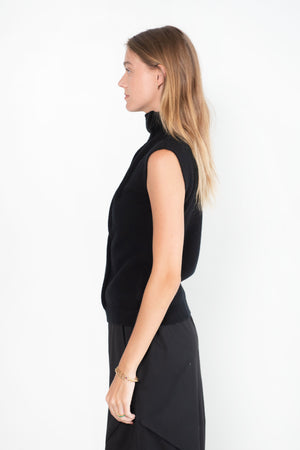 GAUCHERE - Knit Top, Black