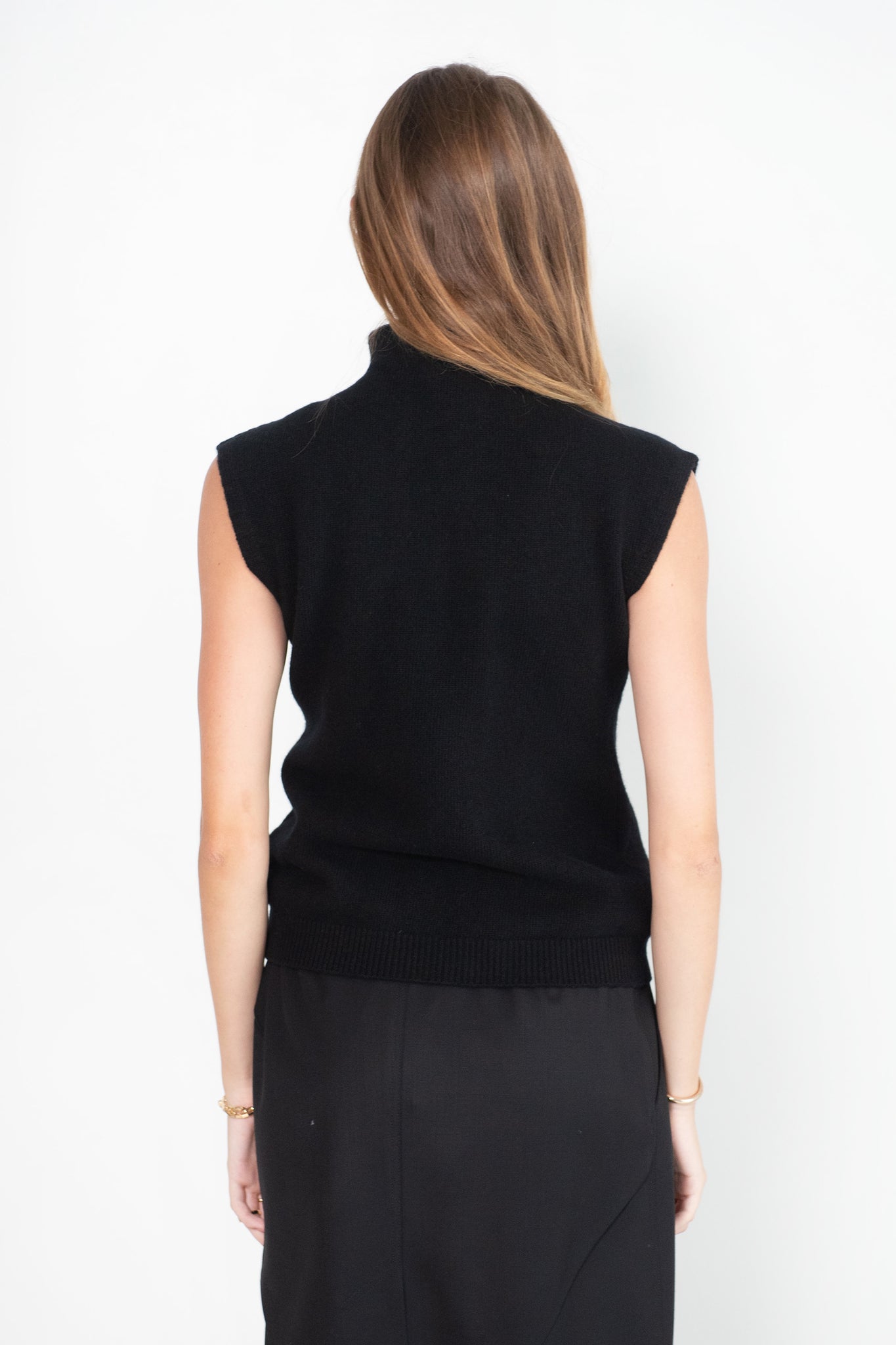 GAUCHERE - Knit Top, Black