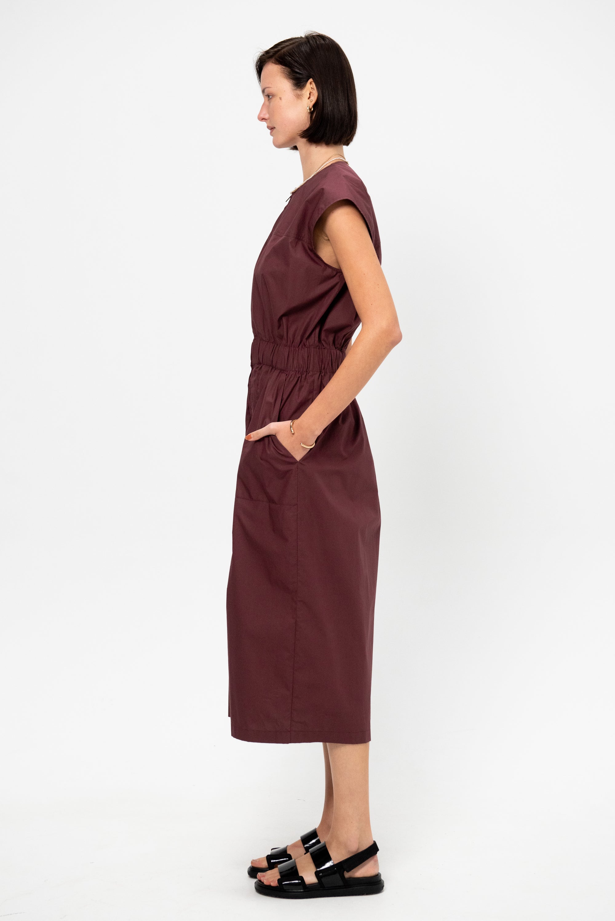 Structural Dress, Cherry Red