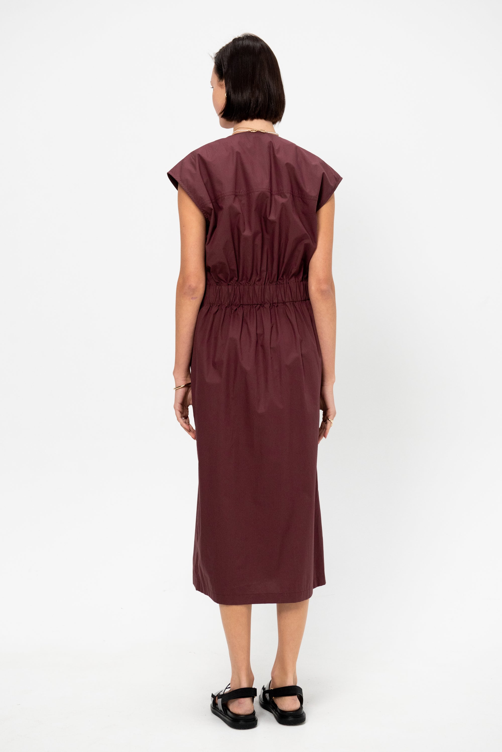 Structural Dress, Cherry Red