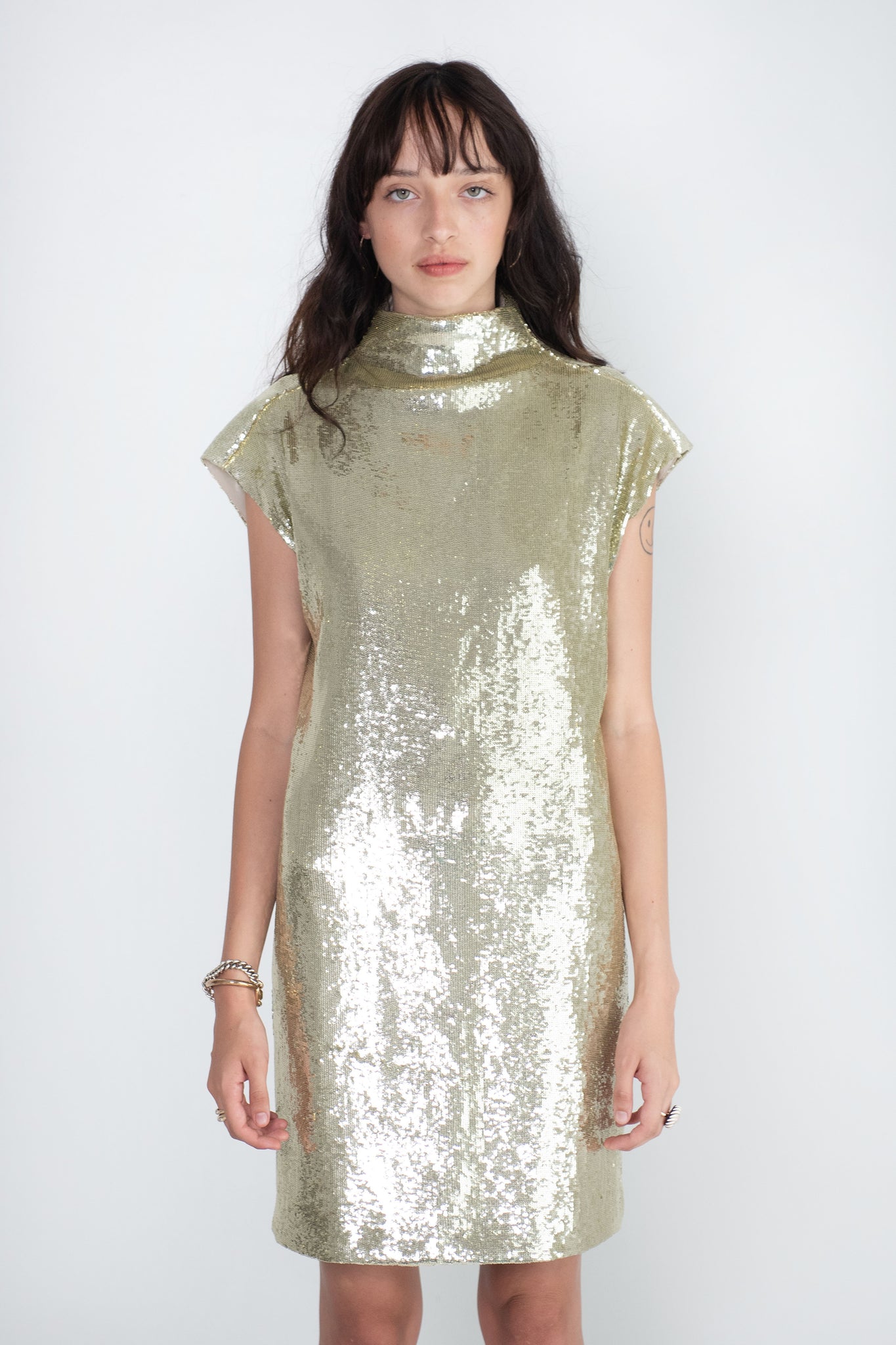 GAUCHERE - Dress, Gold