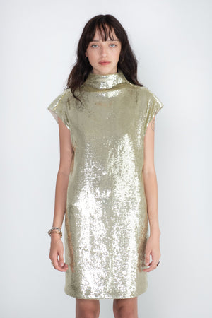GAUCHERE - Dress, Gold