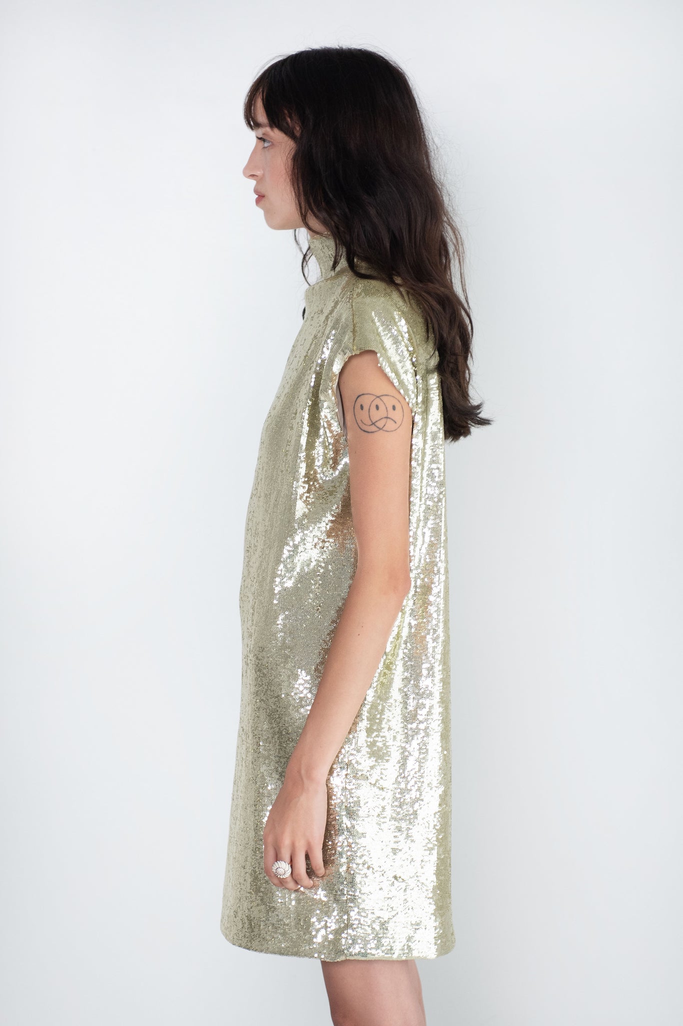 GAUCHERE - Dress, Gold
