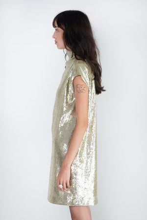 GAUCHERE - Dress, Gold