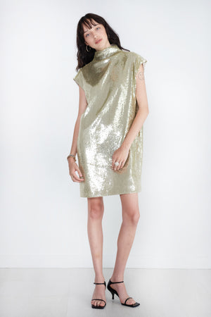 GAUCHERE - Dress, Gold