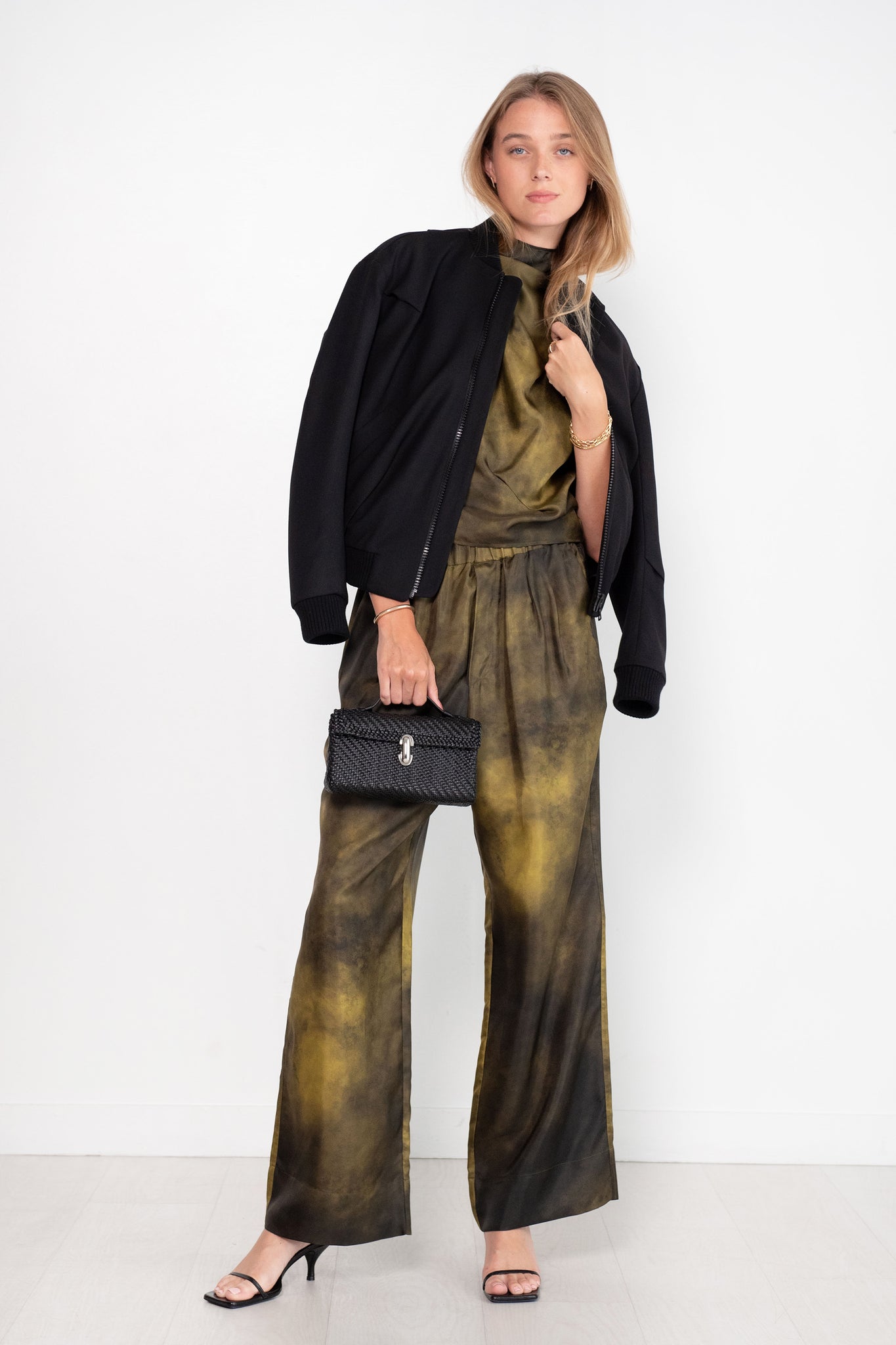 GAUCHERE - Top, Cold-Wash Green