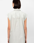 Snap-Button Shirt, Ice Blue