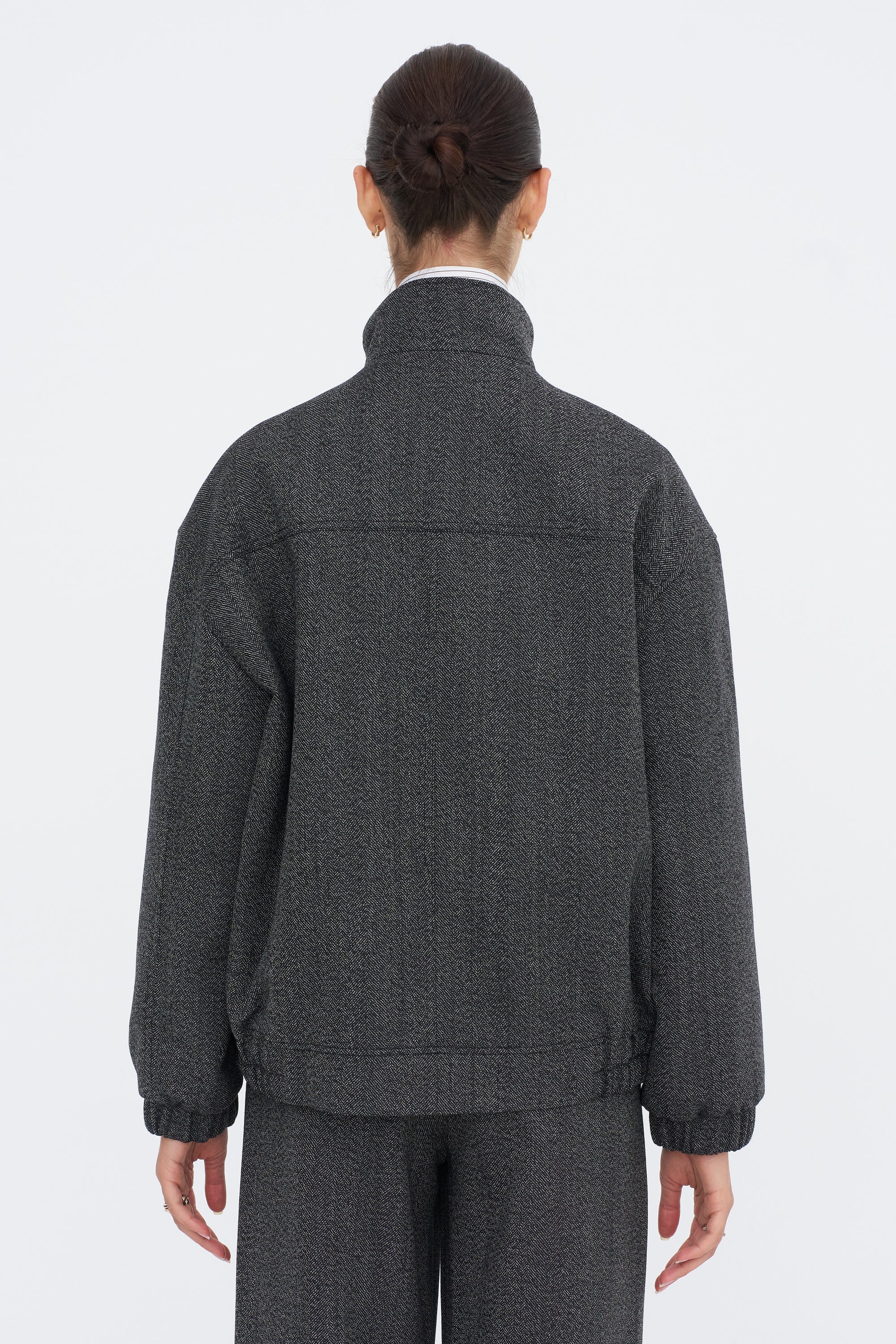 Bomber Jacket, Black Chine