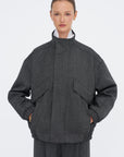 Bomber Jacket, Black Chine