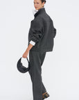 Bomber Jacket, Black Chine