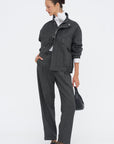 Bomber Jacket, Black Chine