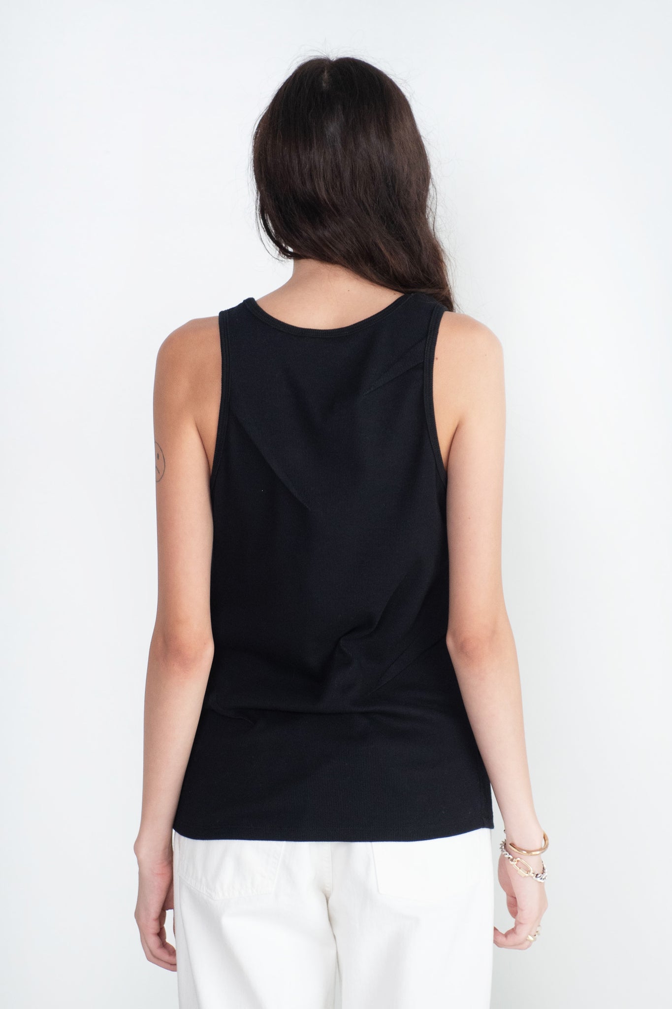 GAUCHERE - Jersey Tank, Black