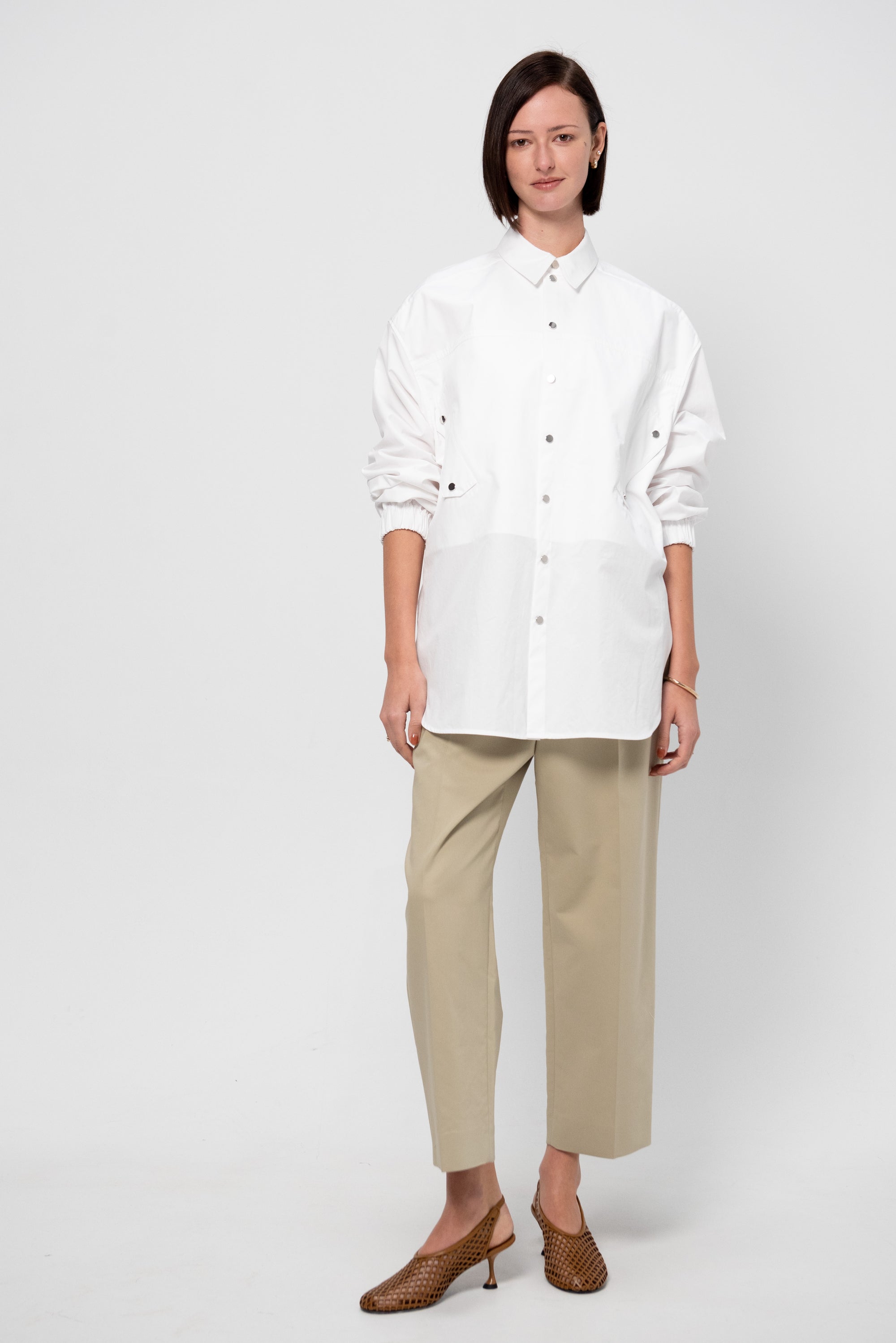 Long-Sleeve Shirt, White