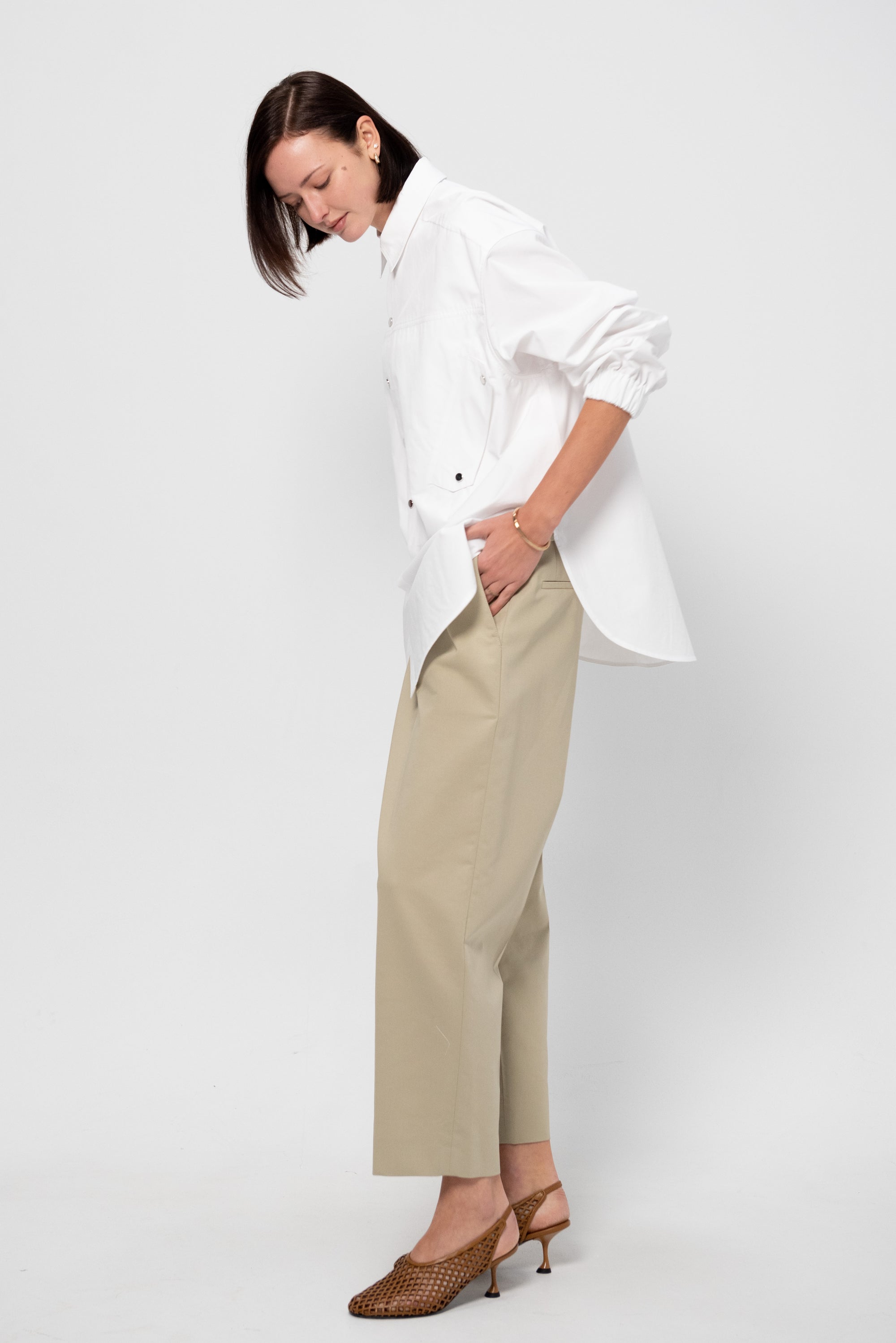 Long-Sleeve Shirt, White