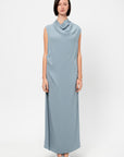 Draped Dress, Slate Blue