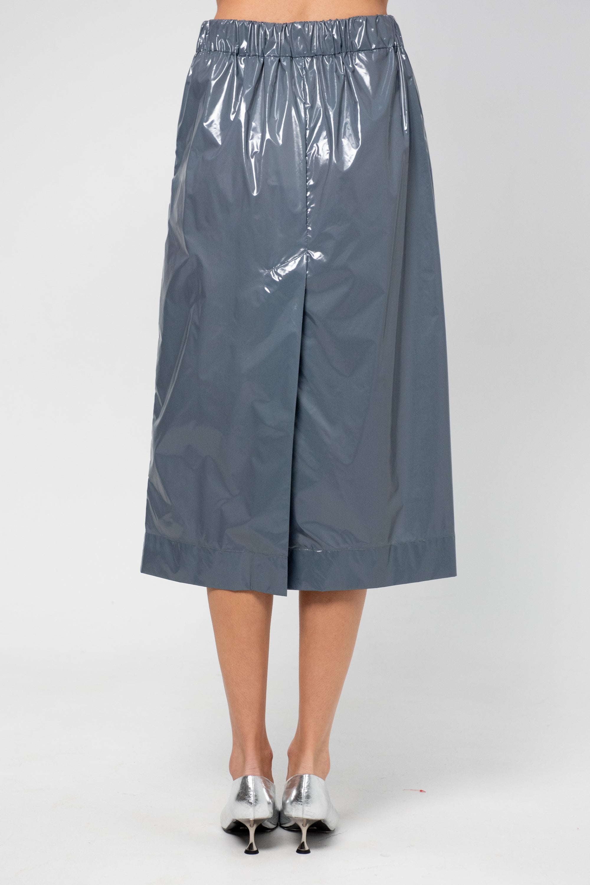 Straight Skirt, Slate Blue