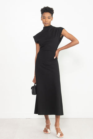 GAUCHERE - Wool Jersey Dress, Black