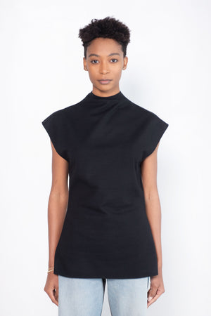 GAUCHERE - Wool Jersey Top, Black