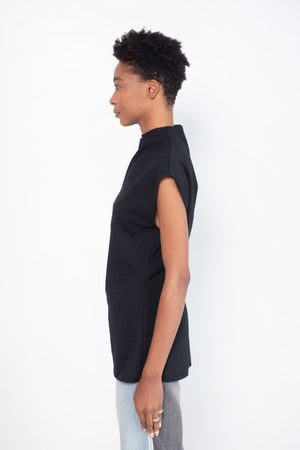 GAUCHERE - Wool Jersey Top, Black