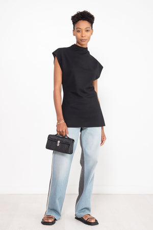 GAUCHERE - Wool Jersey Top, Black