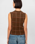 Check Vest, Chestnut Combo