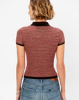 Chevron Shrunken Polo, Burnt Cocoa Combo