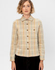 Dylan Plaid Shirt, Taupe Combo