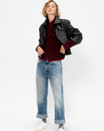 Dylan Stripe Shirt, Ruby Combo