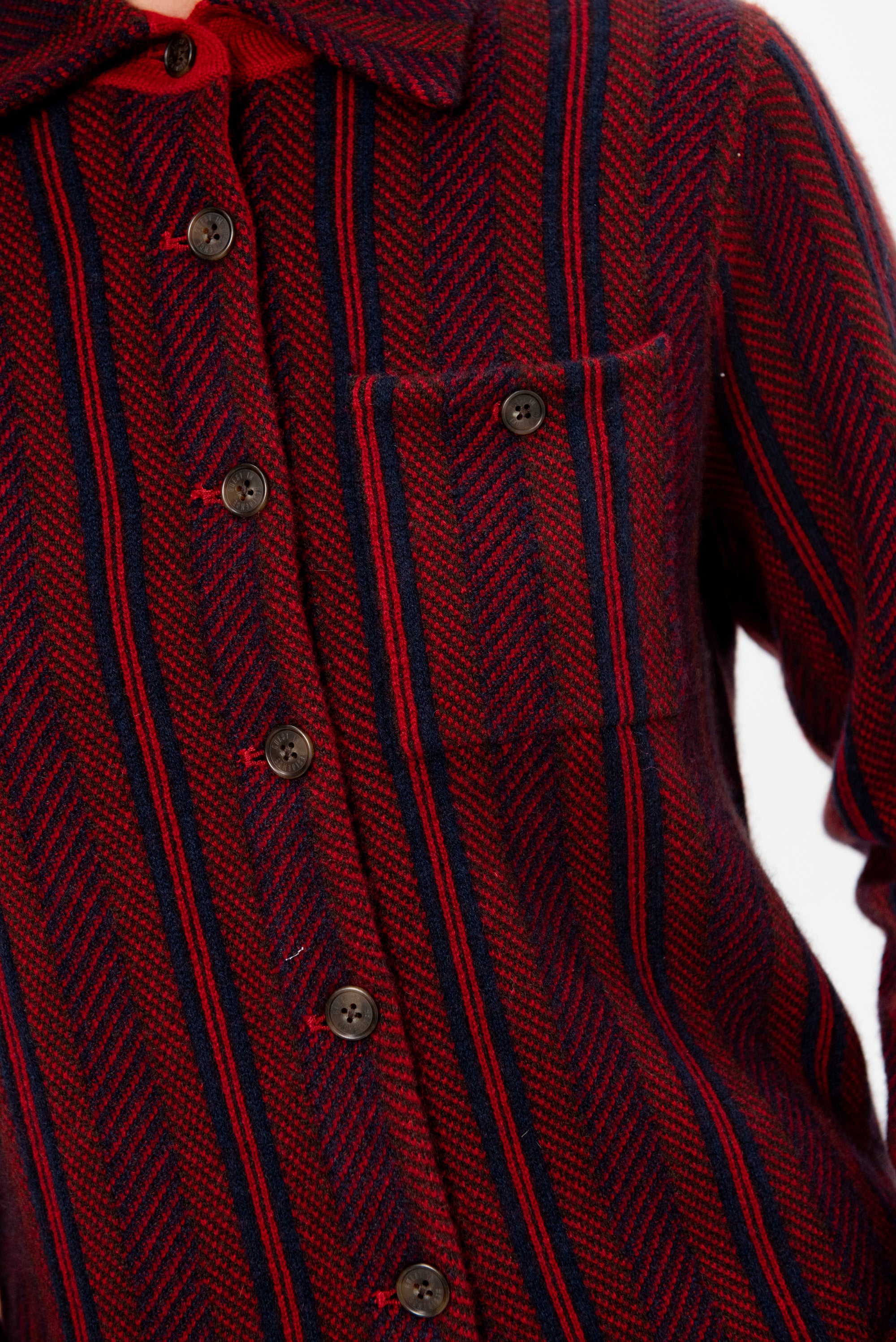 Dylan Stripe Shirt, Ruby Combo
