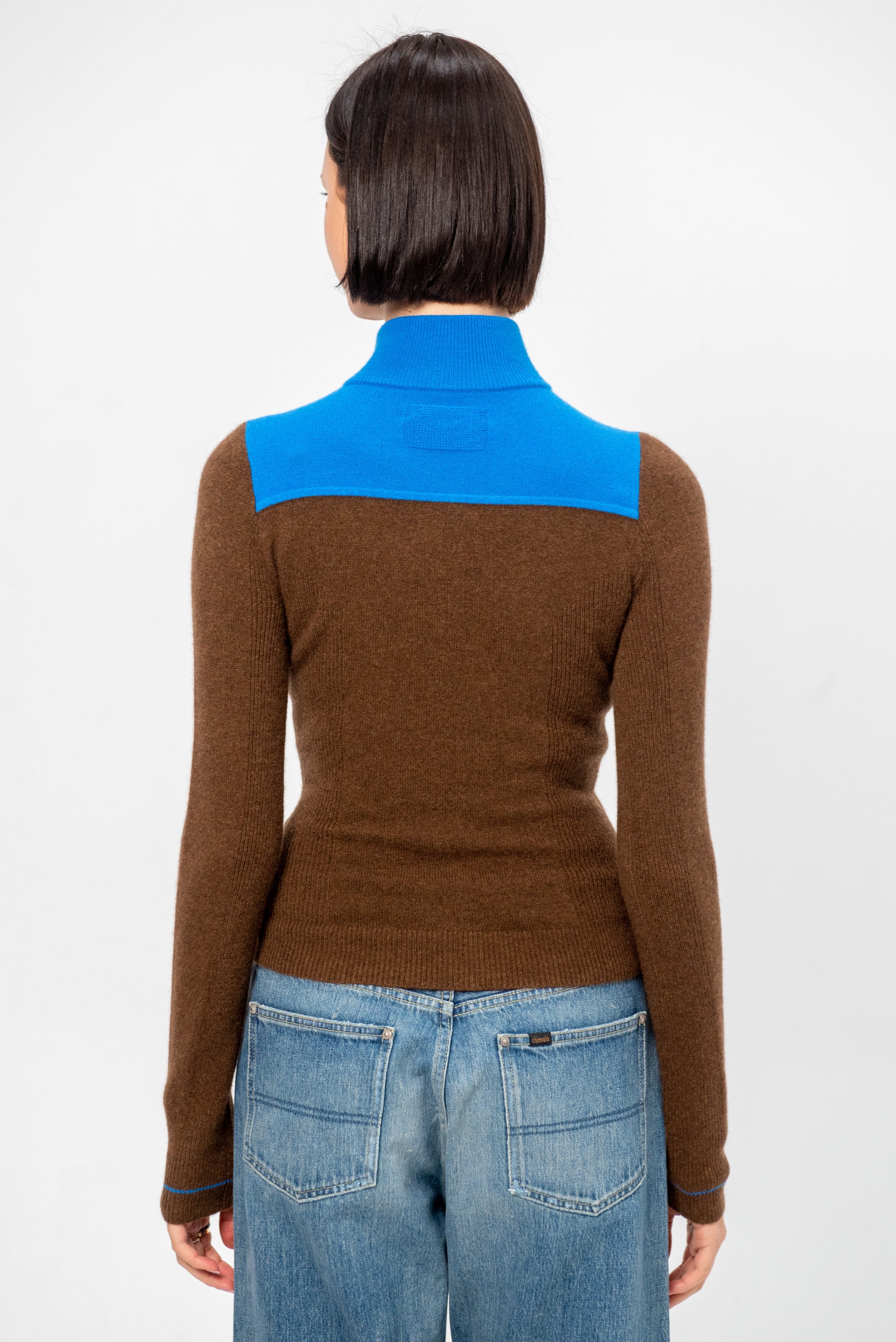 Alpine Half Zip, Chestnut &amp; Twilight