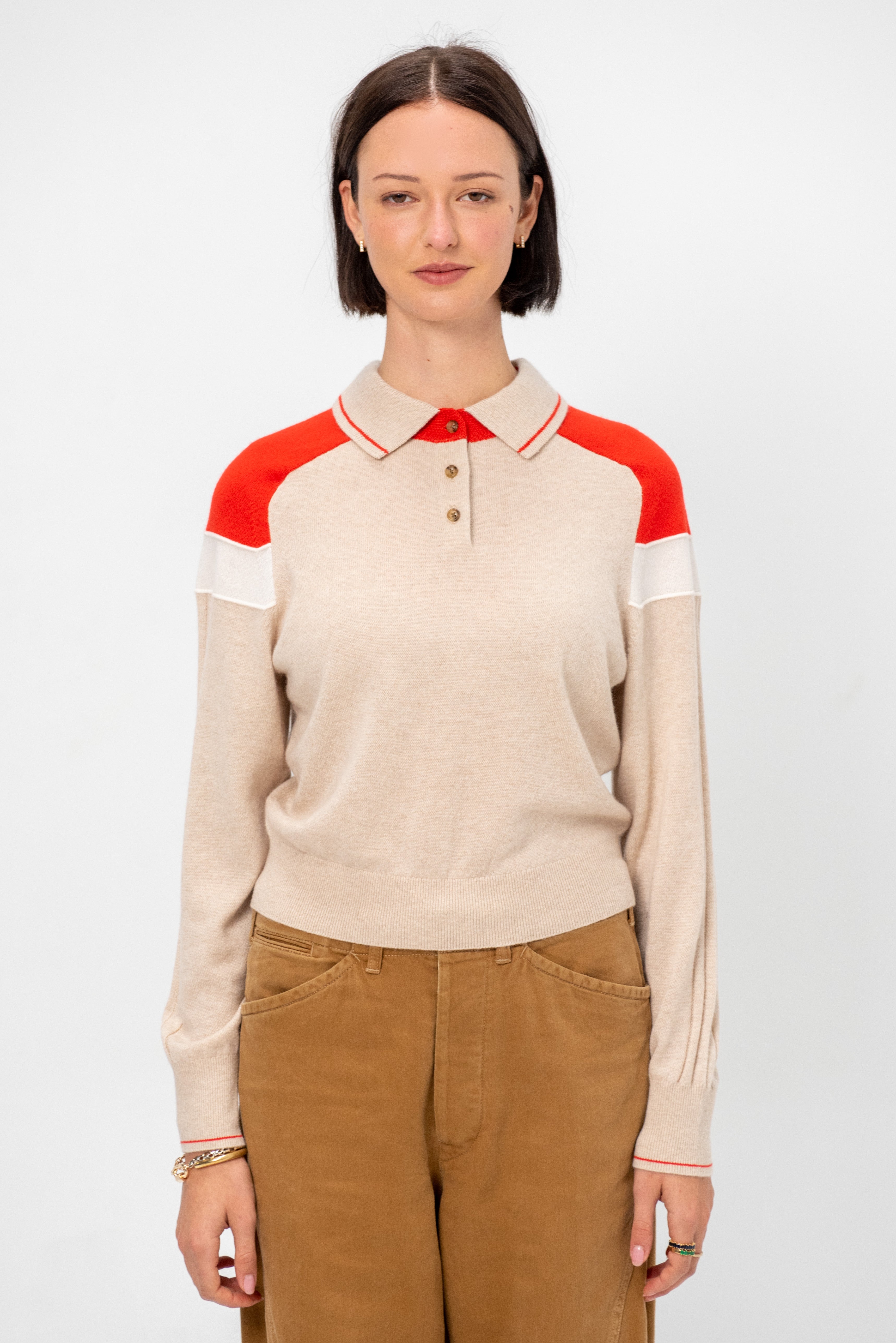 Guest in Residence Alpine Collegiate Polo, Sandstone Combo – Kick