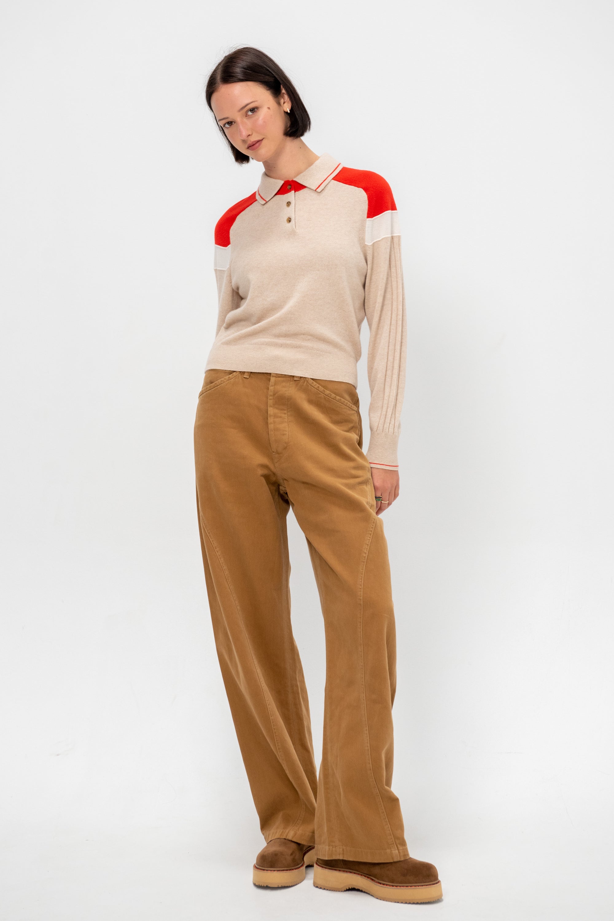 Alpine Collegiate Polo, Sandstone Combo