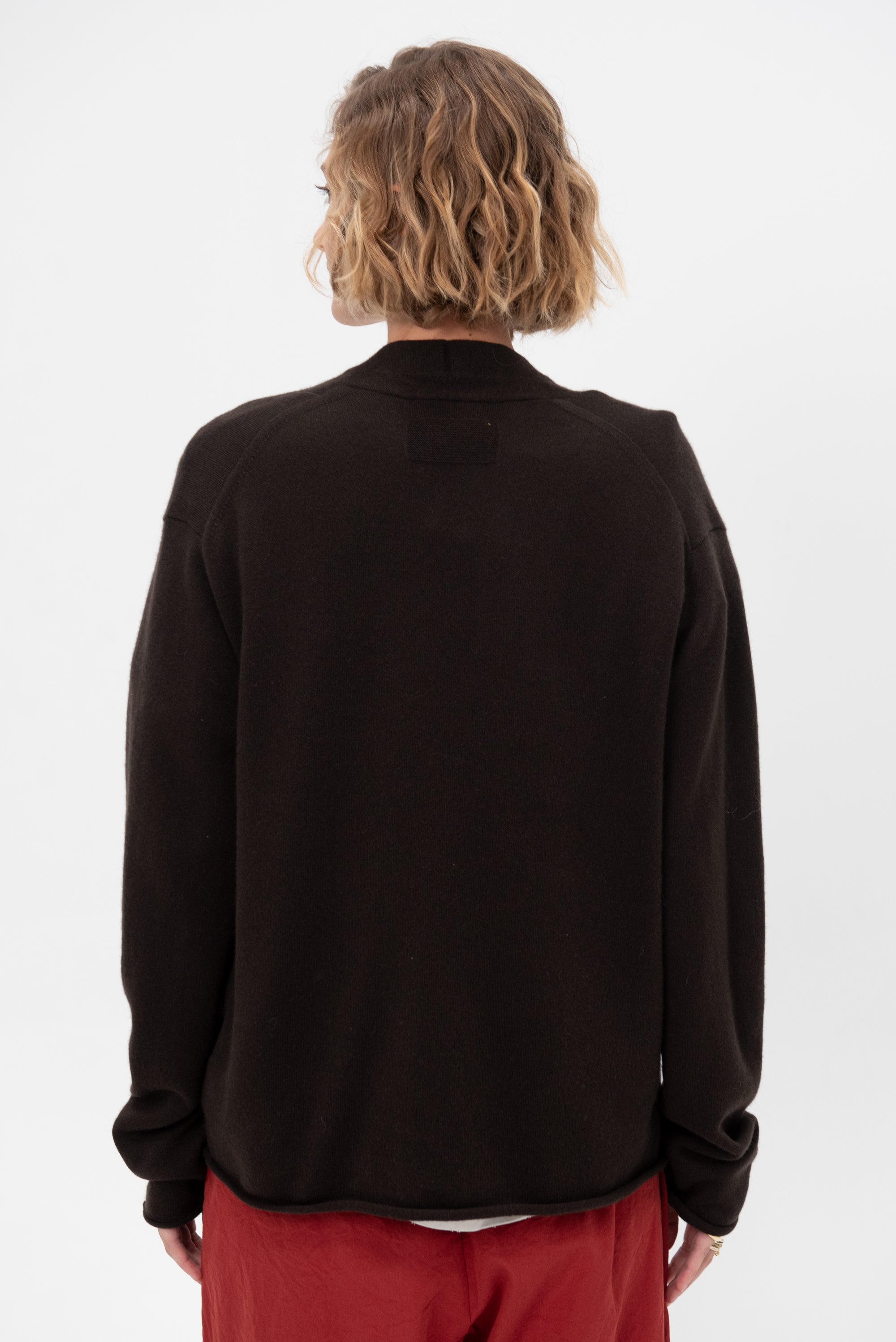 Everywear Cardigan, Burnt Cocoa