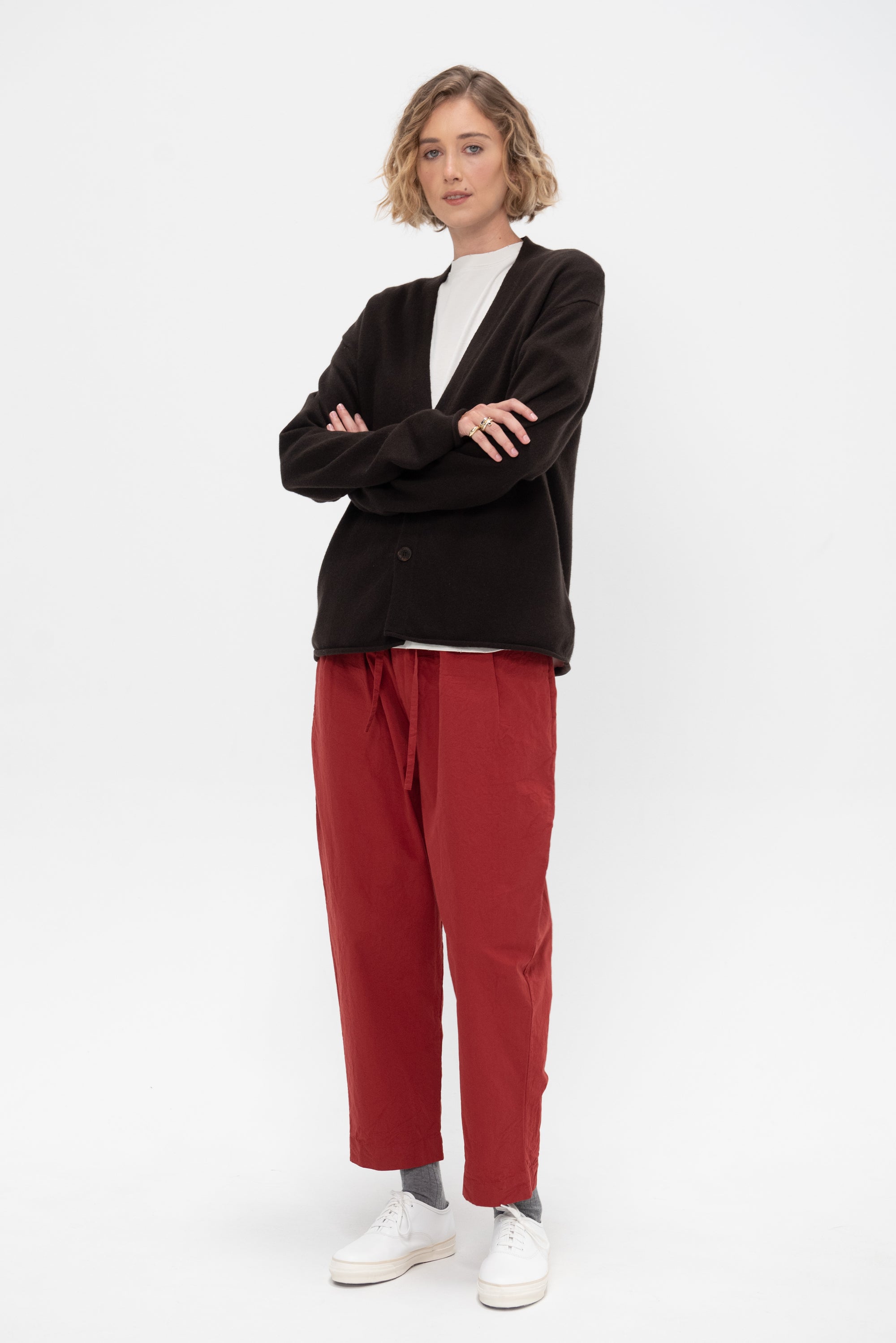 Everywear Cardigan, Burnt Cocoa
